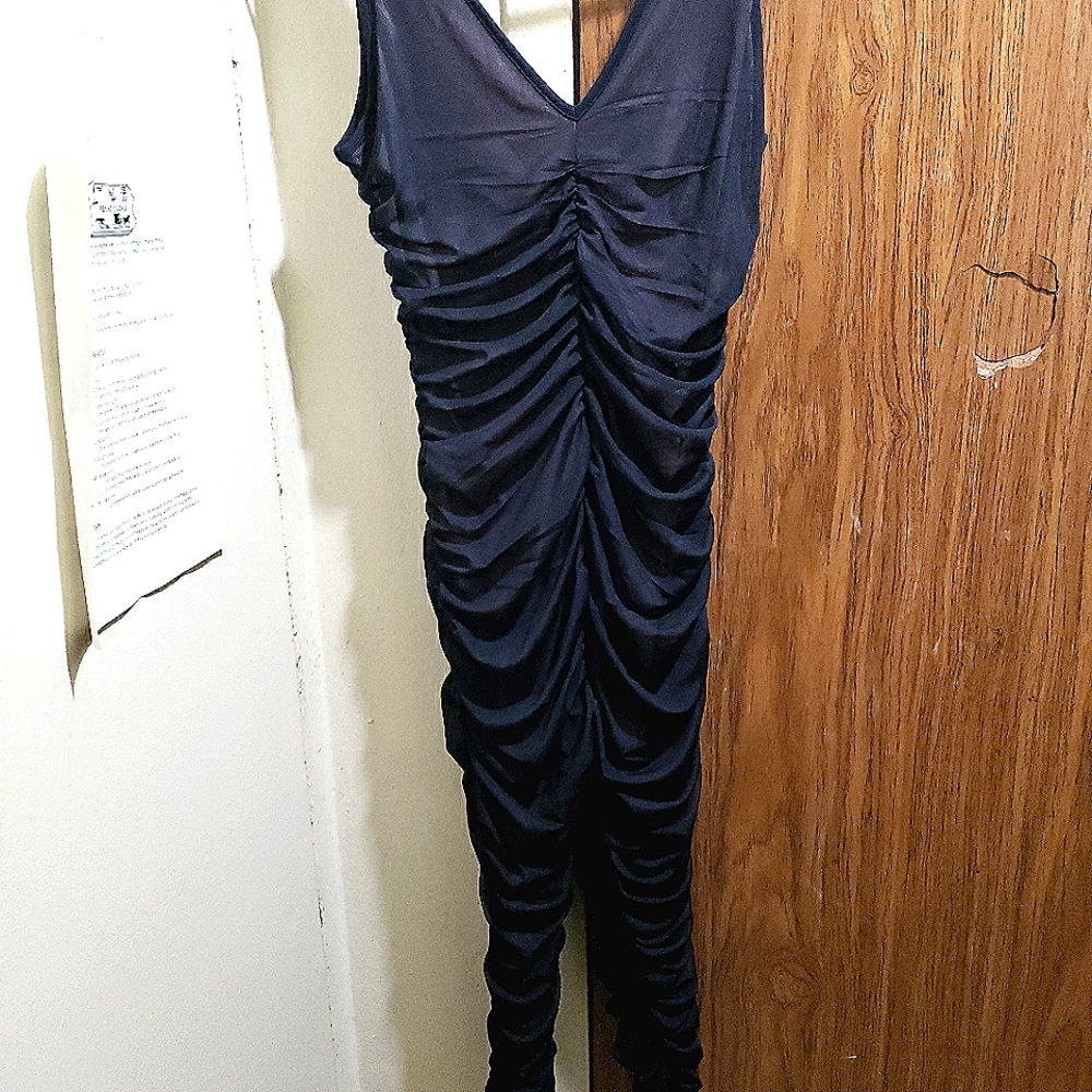 K TOO Black sheer jumpsuit